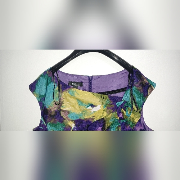 AGB Water color print party dress NWOT - Picture 3 of 6